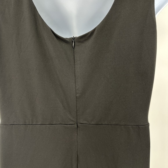 Grace Karin Dress XL Black Sleeveless V Neck Ruched Midi‎ Evening Party NEW - Picture 6 of 13